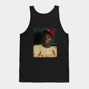 Lou Brock in St. Louis Cardinals Tank Top